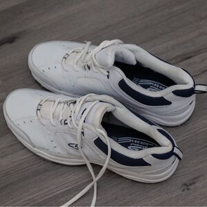 Champion Men Duo Dry White and Blue Athletic Shoes